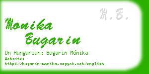 monika bugarin business card